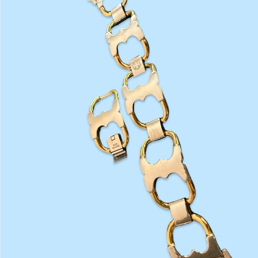 Tory Burch Gold and Silver Women's I Watch Band